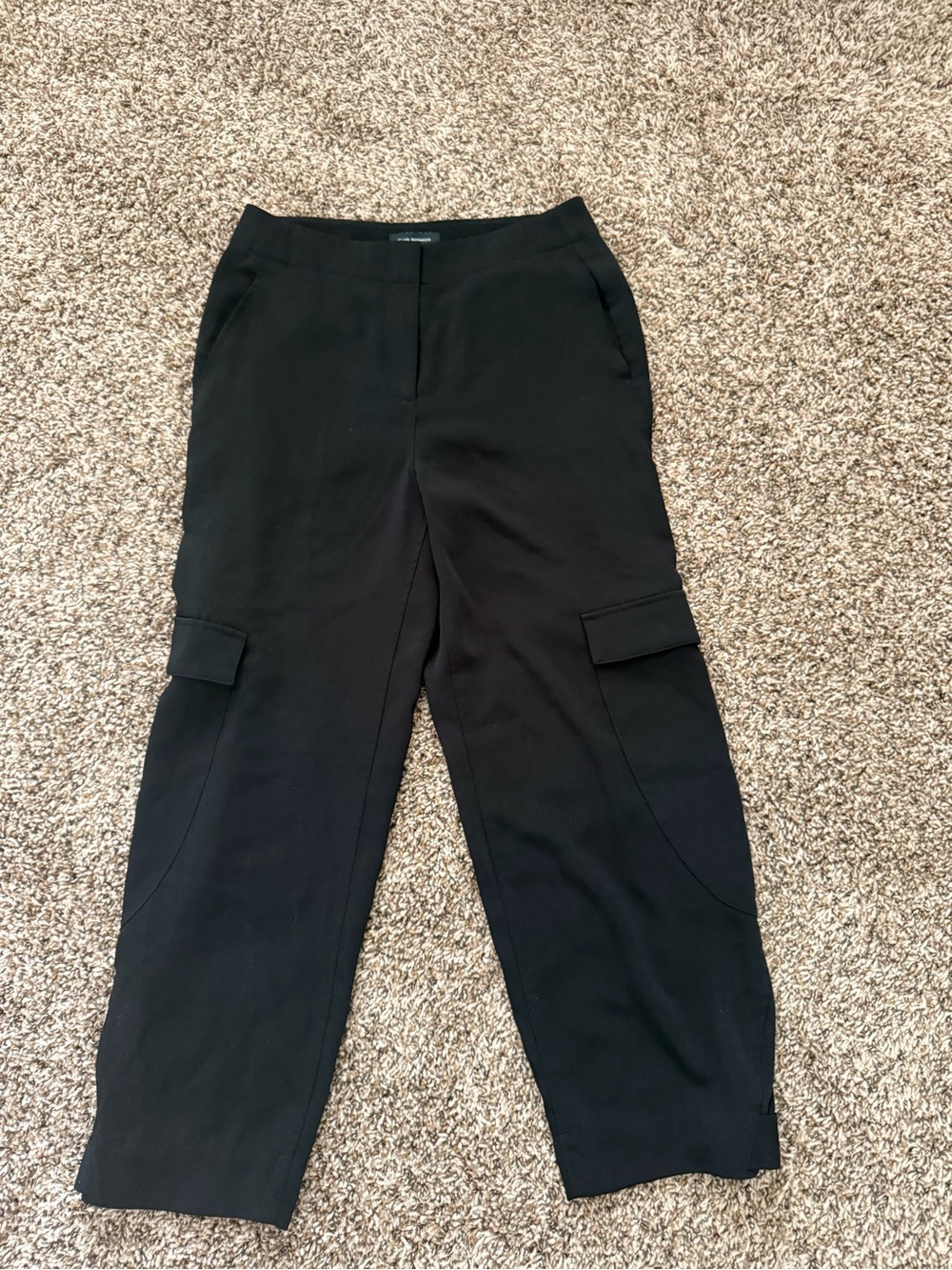 Classic Black Cargo Trousers - Women